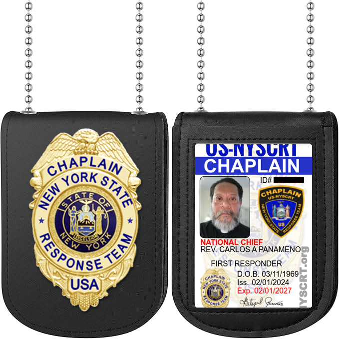 US-NYSCRT - Neck Chain Badge Holder-ID Storage