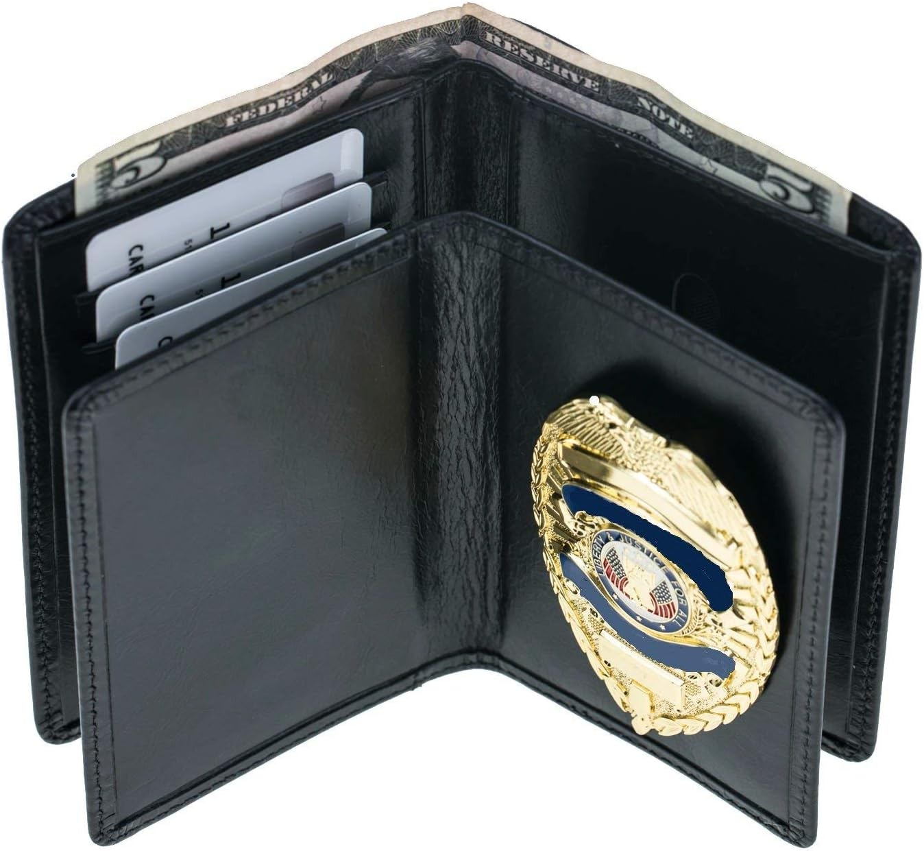 US-NYSCRT - Badge Wallet - Fits Any Shape Badge - Pin Back - Image 2